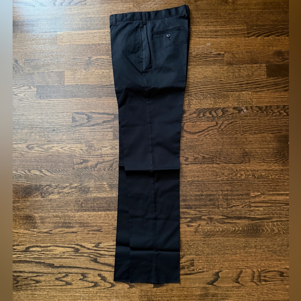 NWT Lands’ End Boys Chino Pants Black 14H